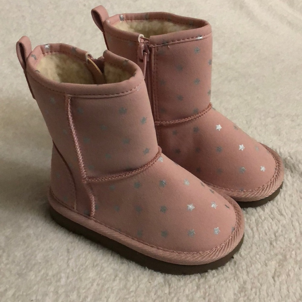 Girls pink boots